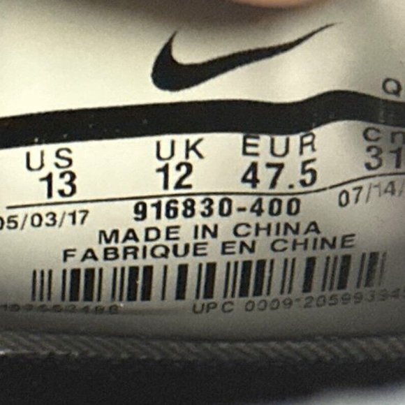 Nike Terra Sertig Boot Hiking Air Zoom ACG Obsidian Black 916830-400 Size 13 - Picture 9 of 9